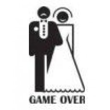 Наклейка "GAME OVER/11.5x19см/