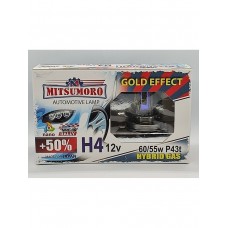 Лампа MITSUMORO H4 GOLD Effect+ 50% 60/55W/компл.